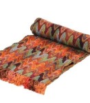 Szal damski wełna+lycra w kolorowe wzory Fair Fashion